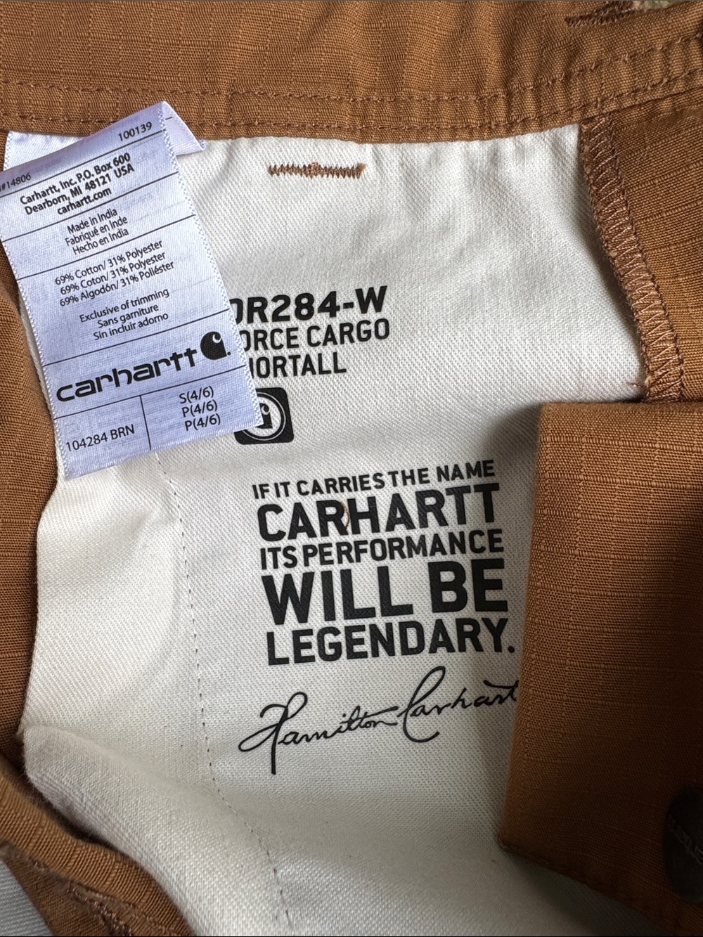 Carhartt Brown Short Overalls Romper - Picture 2 of 8
